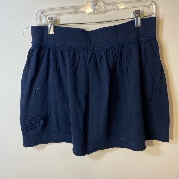 Abercrombie Fitch Blue Mini Skirt With Flower Size Medium Preppy Y2K 90s - Picture 6 of 8